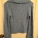 It’s Our Time Women’s Vintage size Medium Zip-Up Blue Sweatshirt Photo 4