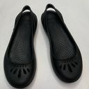 Crocs  Women’s Black Kadee Flat Ballet Shoe Slip-on Size 7 Photo 0