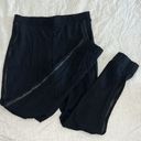 Spanx  Jogger Leggings Faux Leather Black Size Medium Photo 2