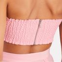 Petal NWT Ronny Kobo Mayah Bandeau Crop Top in  Pink Photo 2