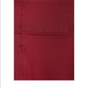 Athletic Works  Womens Performance Capri Size Large 12-14 High Waist Burgundy New Photo 4