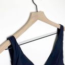 Good American  Sexy Boost Triangle Bikini Top Tie Back in Black. Size 3 L Photo 4