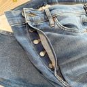 RE/DONE  90s High Rise Ankle Crop Denim Jeans Worn Brook Blue Size 29 Photo 8