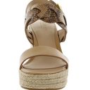 Ralph Lauren  Womens HAZEL Leather Open‎ Toe Wedge Heels Shoes size 9.5 Photo 1