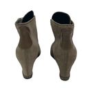 Stuart Weitzman  Kalahari Suede Wedge Booties Size 7.5 Tan Photo 7