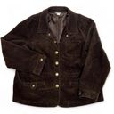 Christopher & Banks  Brown Corduroy Blazer Shacket XL Photo 0