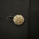 St. John  Evening Black Jacket Crystal Rhinestone Buttons Size 4 Photo 2