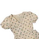 LC Lauren Conrad Lauren Conrad | Puff Sleeve Polka Dot Green Midi Dress Modest Casual Size Small Photo 8