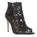 Jessica Simpson NEW  Gessina Jeweled Floral Cutout Ankle Bootie Heels Black 11 Photo 1