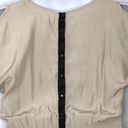 Silence + Noise Urban Outfitters  Cold Shoulder Button Back Tan Dress size XS Photo 6