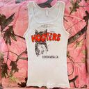 American Apparel y2k hooters print cut out ribbed tank top Photo 6