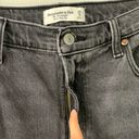 Abercrombie & Fitch 29/8 Short Curve Love 90s Straight High Rise Jeans Dark Grey Photo 3