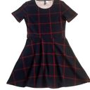 Divided H&M  Plaid  Short Sleeve Fit and Flare Dress, Womens Size 0 Photo 0