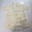 Tularosa  Whitaker Button Front Dress in Faded Yellow Floral Photo 2