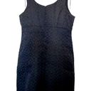 Tiana B . Black Sleeveless Damask Cocktail Dress with Laced Grommets size 12 Photo 1