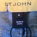 St. John  DARK RINSE EMBELLISHED BOOTCUT JEANS SIZE 8 Photo 5