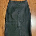 Comint Vintage  genuine black leather skirt. Size 11-12. Photo 0