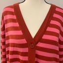 Isaac Mizrahi  | pink strip cardigan Photo 3