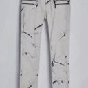 ZARA : MARBLE EFFECT PRINT WAXED‎ PANTS SLIM JEANS Photo 4