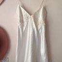 Victoria's Secret  satin white slip dress MEDIUM wedding bride honeymoon Photo 0