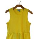 Draper James  Tank Dress Size Medium Yellow Sleeveless Ankle Maxi Soft Crepe NEW Photo 1