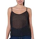 American Apparel Black Sheer Polka Dot Tank Photo 0