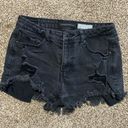 Aeropostale  distressed high waisted black shorts Photo 0