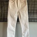 RE/DONE Orginals 90s High Rise Ankle Crop In Cream - Vintage White Photo 0