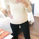 a.n.a  Be medium crochet open knit sweater Photo 1