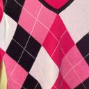 Rafaella Pink Argyle Sweater Photo 2