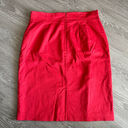 Anne Klein  Skirt Size 10 Petite Red Back Slit Photo 9