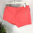 Juicy Couture  Orange Sequin Stripe Denim Shorts 27 Photo 2