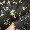 Modcloth  Accentuated Ease Black Floral Print Top Photo 6