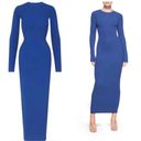 SKIMS  FITS EVERYBODY LONG SLEEVE MAXI DRESS SAPPHIRE SMALL Sold Out Online Photo 1