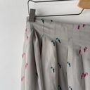 BCBGeneration  Skirt Womens 8 Grey Pleated Summer Academia Bird Print Boho Photo 1