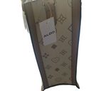 ALDO  Large Square White/Beige Tote Bag With Detachable Cord 15x12 New With Tags Photo 7