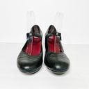 Harper Abeo Black Leather  Mary Jane Heels Size 8.5 Women’s Photo 2