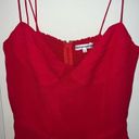 Reformation NWOT  Kourtney Dress Cherry Red Size 6 Photo 5