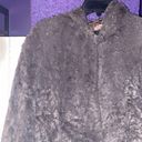 Dennis Basso Dennis by  Faux Mink Fur Jacket Grey Size XS Photo 2