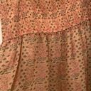 The Great EUC  peach embroidered silk peasant top Photo 5