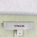 Vince NEW  Draped Square Neck Top in Honeydew Photo 5