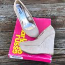 Charlotte Russe Taupe Suede Wedges Photo 0