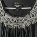 Romeo + Juliet Couture Gossip Girl x  Black Silver Blouse Size Large GUC #1195 Photo 2