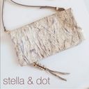 Stella & Dot  Crosby Snakeskin Print Leather Crossbody, NWOT, MSRP $248 Photo 1