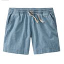 L.L.Bean  Favorite Fit dockside denim drawstring shorts size 8 Photo 2