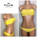 PilyQ  gold lace bikini. S/M. Retails $192 NWT Photo 1