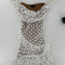 Majorelle  Dress Sz XS Bandit Revolve Mesh Polka Dot Sexy Ruffle Club Party ASO Photo 3