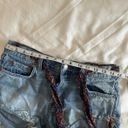 Free People Distressed Denim Shorts Photo 5