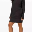 Lululemon NWT  Call for Cozy Dress Size 4 Black Oversized Thumb Hole Stretch Photo 0