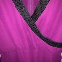 Badgley Mischka  purple beaded trim maxi dress Photo 5